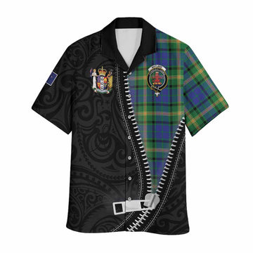 Maitland Tartan Hawaiian Shirt New Zealand Pattern Unique Zipper Stylized