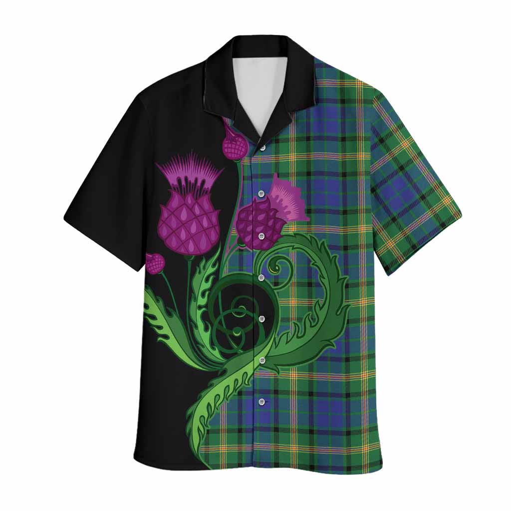 Maitland Tartan Hawaiian Shirt Traditional Scottish Thistle