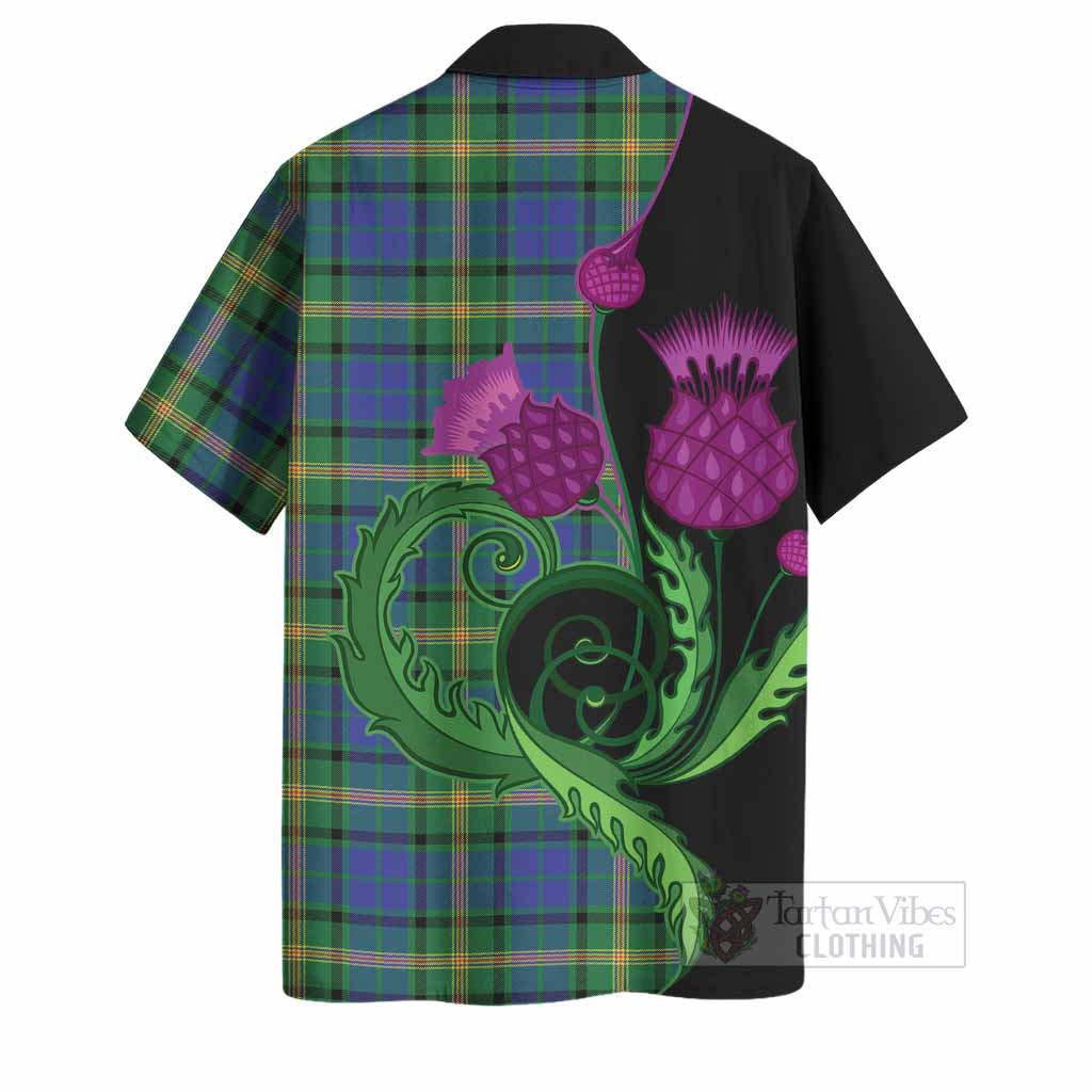 Maitland Tartan Hawaiian Shirt Traditional Scottish Thistle