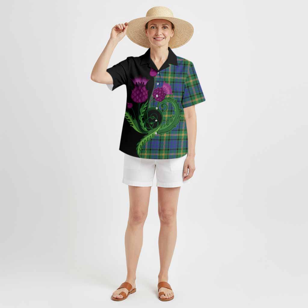 Maitland Tartan Hawaiian Shirt Traditional Scottish Thistle