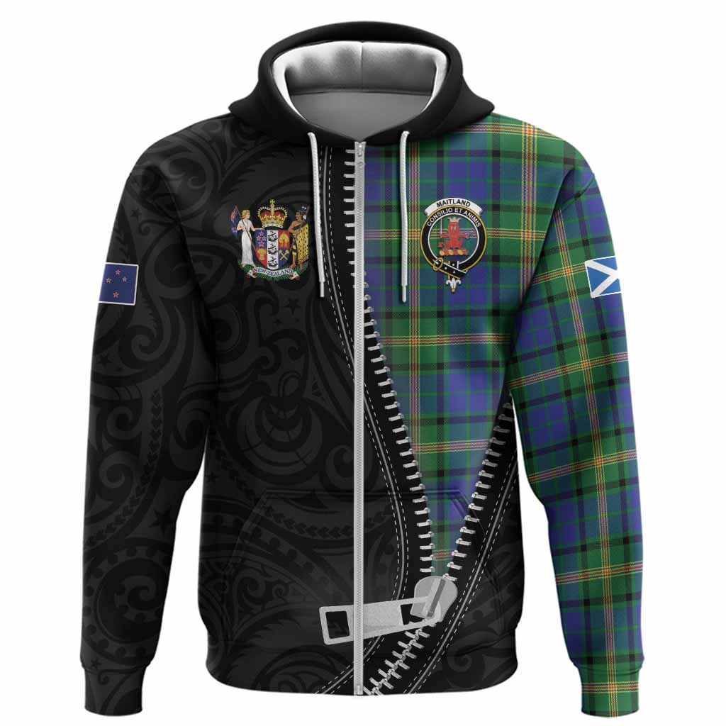 Maitland Tartan Hoodie New Zealand Pattern Unique Zipper Stylized