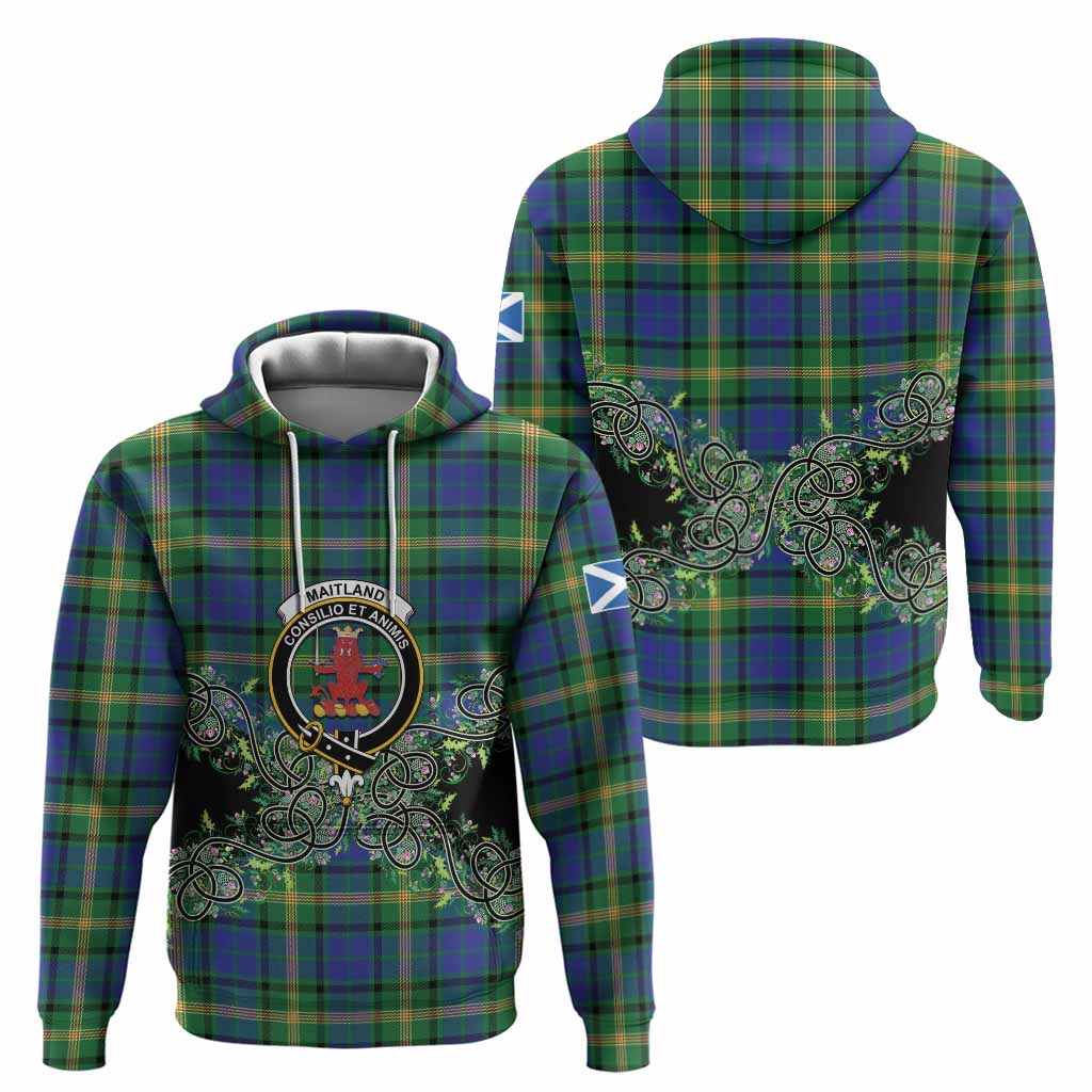 Maitland Tartan Hoodie Thistle Scottish Spirit
