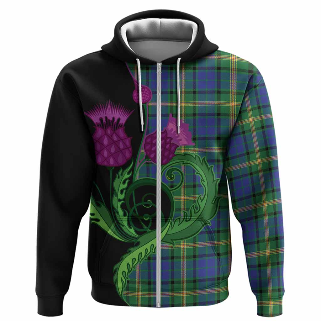 Maitland Tartan Hoodie Traditional Scottish Thistle