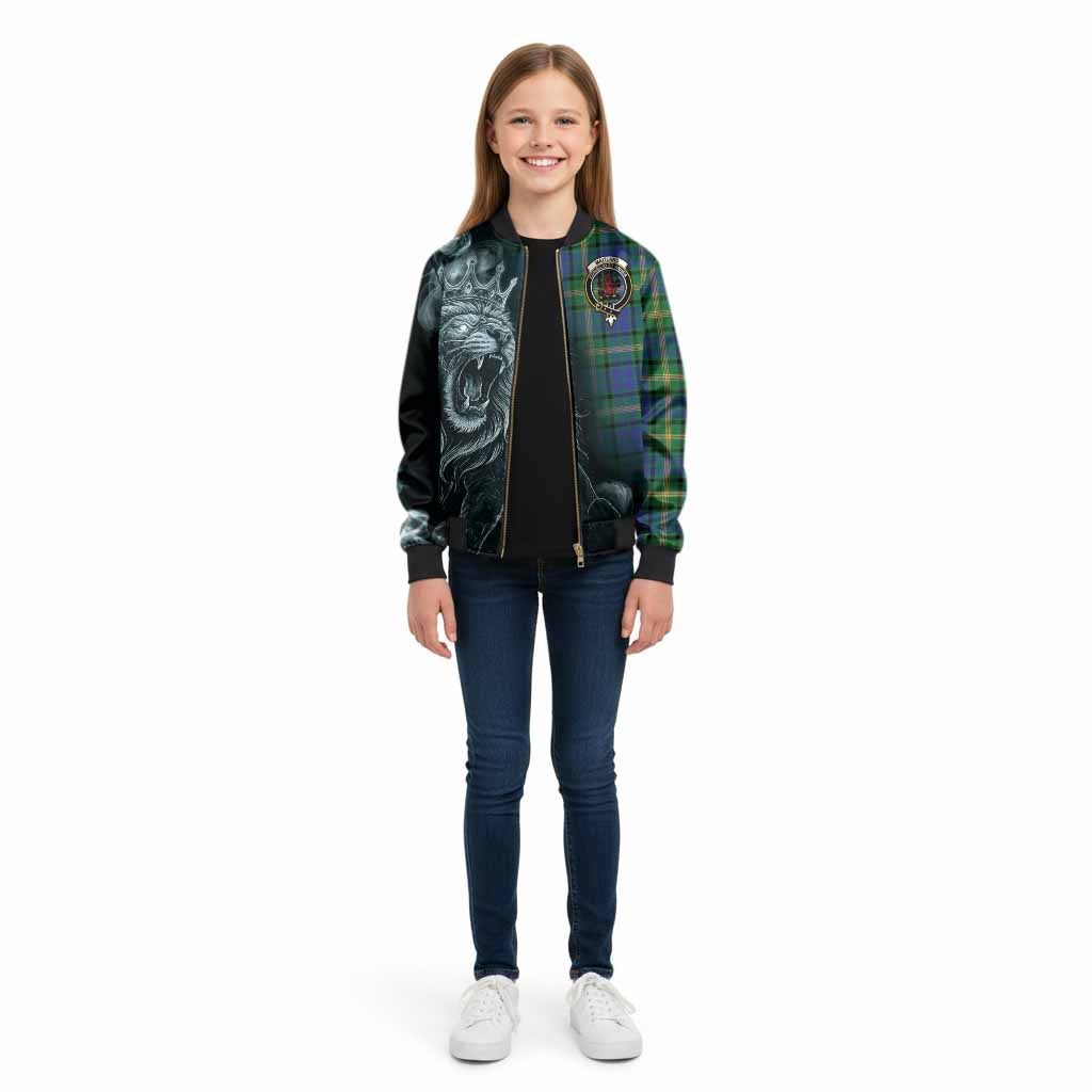 Maitland Tartan Kid Bomber Jacket Roaring Lion Heritage