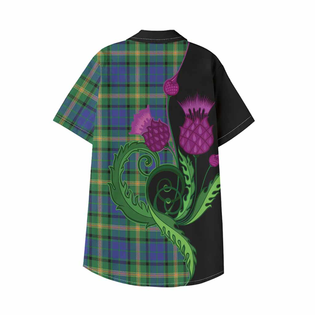 Maitland Tartan Kid Hawaiian Shirt Traditional Scottish Thistle