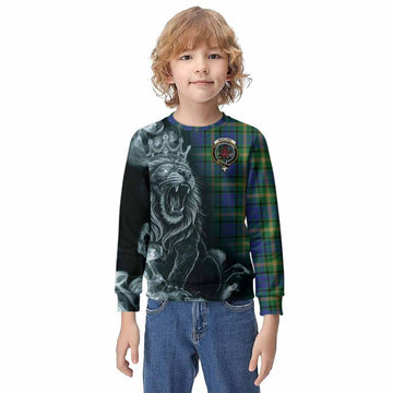 Maitland Tartan Kid Knitted Sweatshirt Roaring Lion Heritage