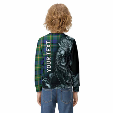 Maitland Tartan Kid Knitted Sweatshirt Roaring Lion Heritage
