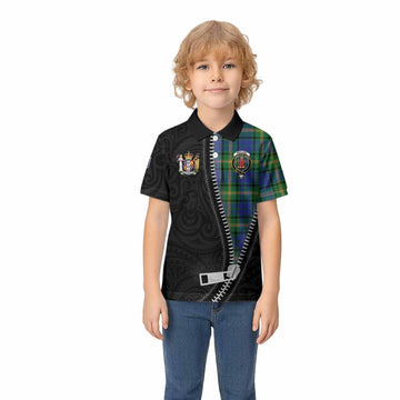 Maitland Tartan Kid Polo Shirt New Zealand Pattern Unique Zipper Stylized
