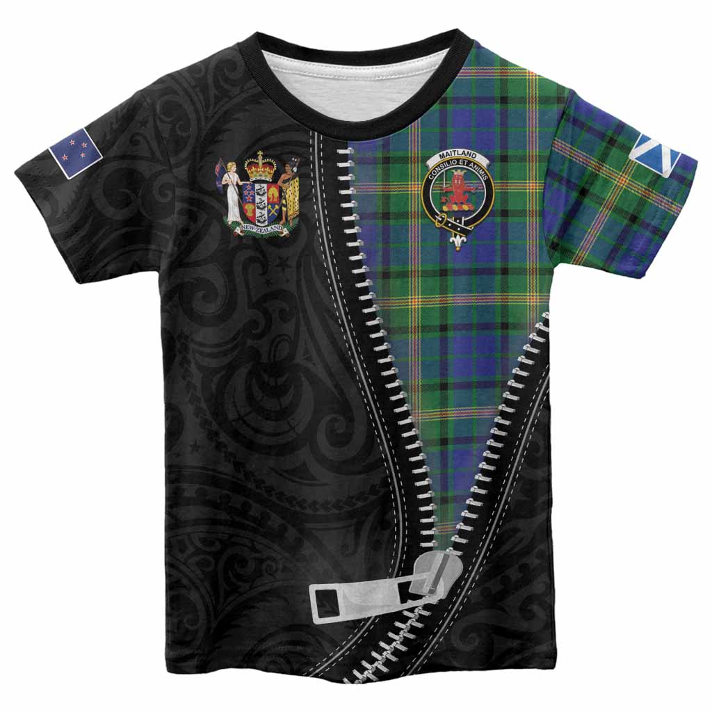 Maitland Tartan Kid T-shirt New Zealand Pattern Unique Zipper Stylized