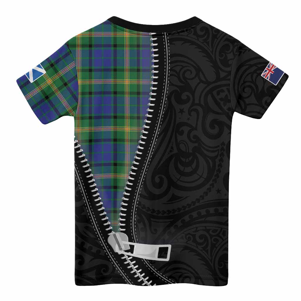 Maitland Tartan Kid T-shirt New Zealand Pattern Unique Zipper Stylized