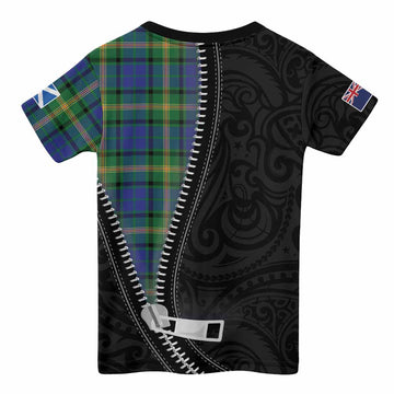 Maitland Tartan Kid T-shirt New Zealand Pattern Unique Zipper Stylized