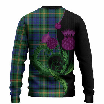 Maitland Tartan Knitted Sweater Traditional Scottish Thistle