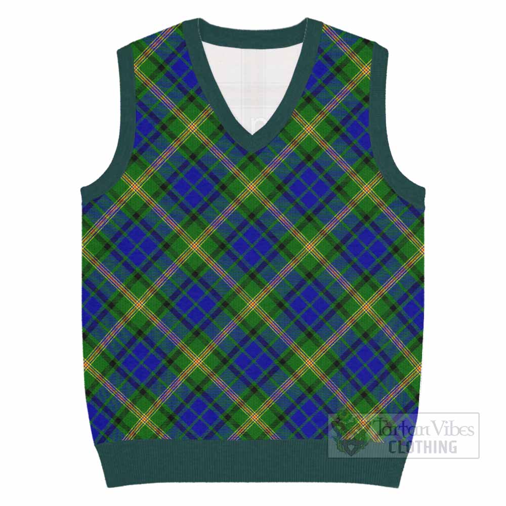 Maitland Tartan  Knitted V-Neck Vest Cross Style