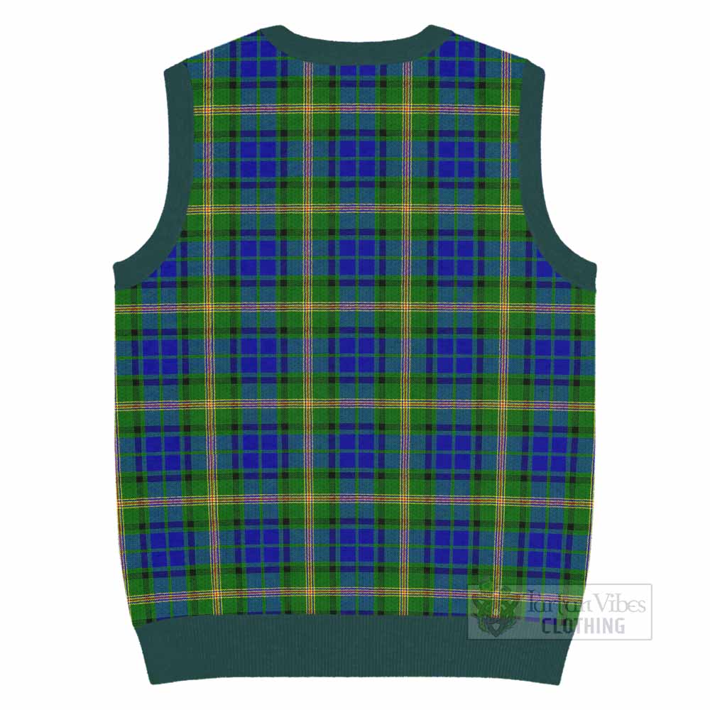 Maitland Tartan Knitted V-Neck Vest with Family Crest - Tartan Vibes Clothing