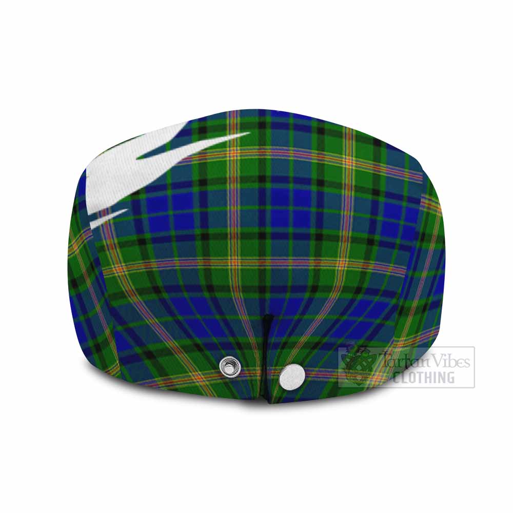 Maitland Tartan Loch Ness Monster Scottish Heritage Art Flat Cap, Jeff Cap