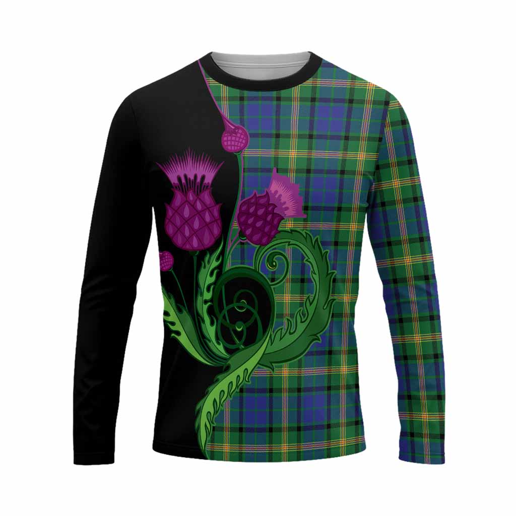 Maitland Tartan Long Sleeve T-Shirt Traditional Scottish Thistle