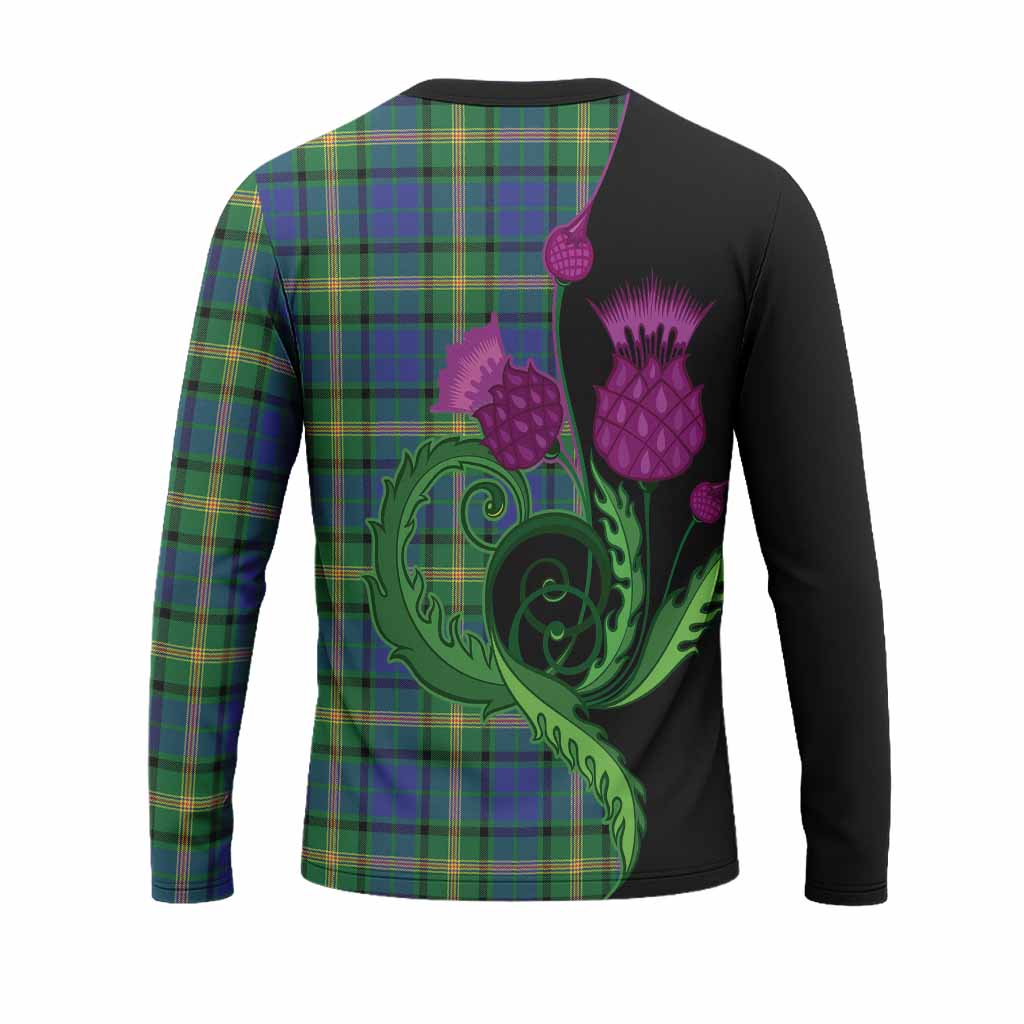 Maitland Tartan Long Sleeve T-Shirt Traditional Scottish Thistle