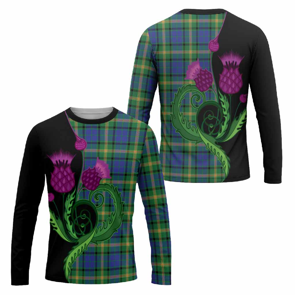 Maitland Tartan Long Sleeve T-Shirt Traditional Scottish Thistle