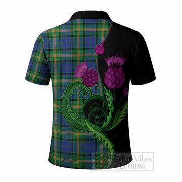 Maitland Tartan Polo Shirt Traditional Scottish Thistle