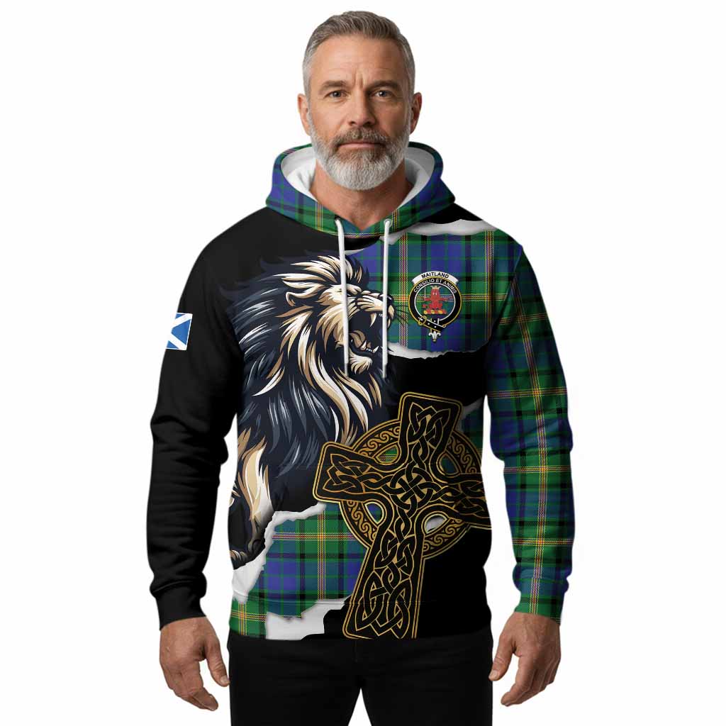 Maitland Tartan Scottish Hoodie Lion Celtic Heritage