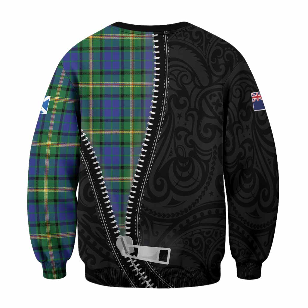 Maitland Tartan Sweatshirt New Zealand Pattern Unique Zipper Stylized