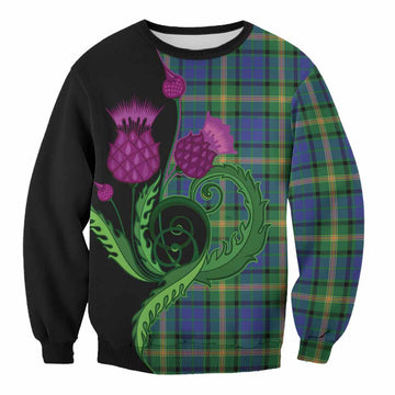Maitland Tartan Sweatshirt Traditional Scottish Thistle