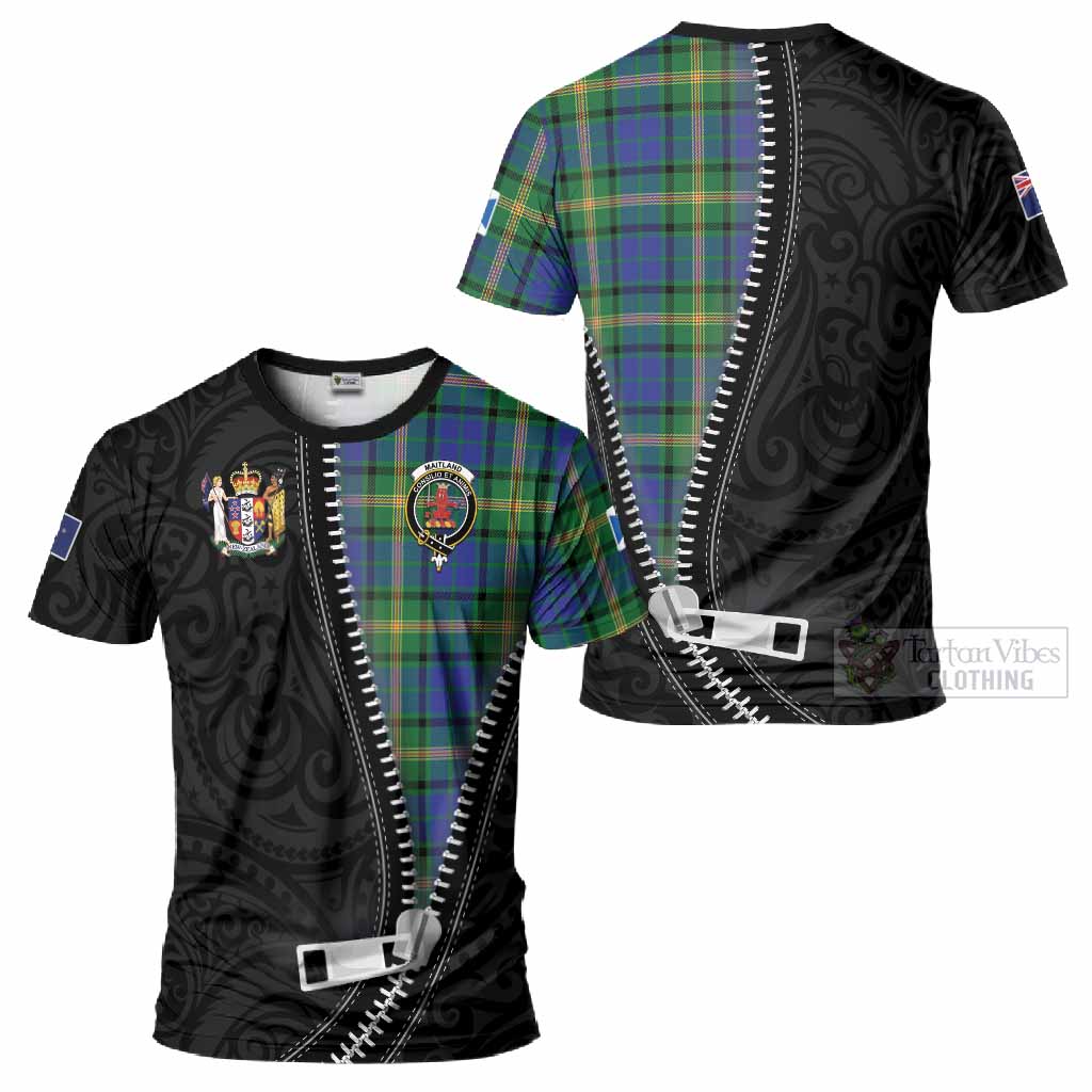 Maitland Tartan T-Shirt New Zealand Pattern Unique Zipper Stylized