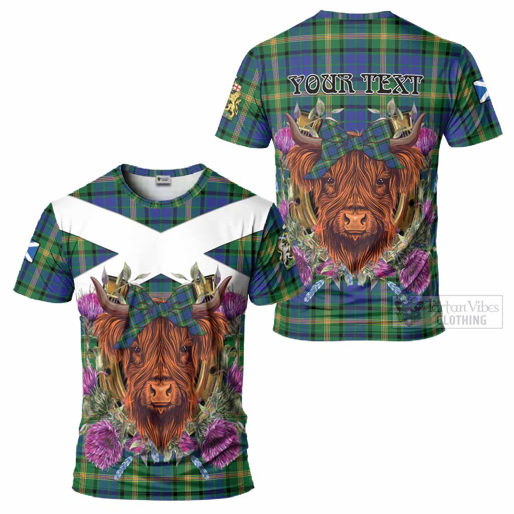 Maitland Tartan T-Shirt Scottish Thistle Heilan Coo