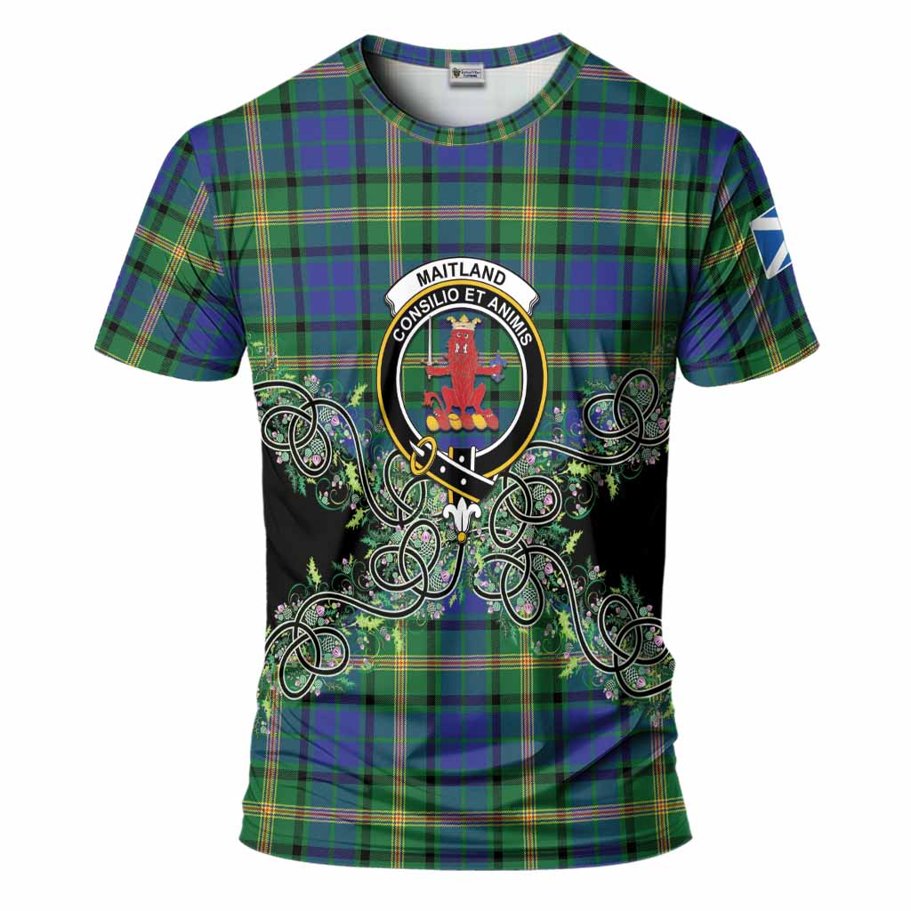 Maitland Tartan T-Shirt Thistle Scottish Spirit