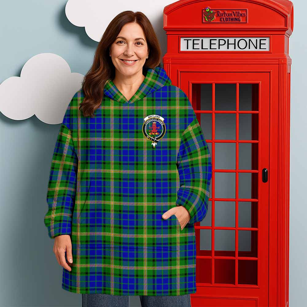 Maitland Tartan Wearable Blanket with Family Crest - Tartan Vibes Clothing