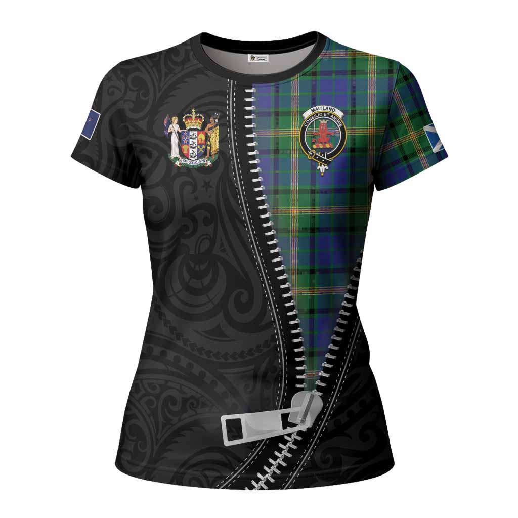 Maitland Tartan Women T shirt New Zealand Pattern Unique Zipper Stylized