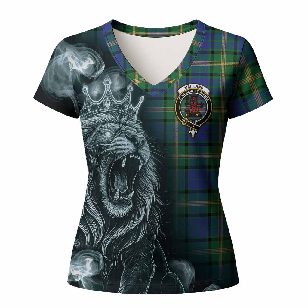 Maitland Tartan Women T shirt Roaring Lion Heritage