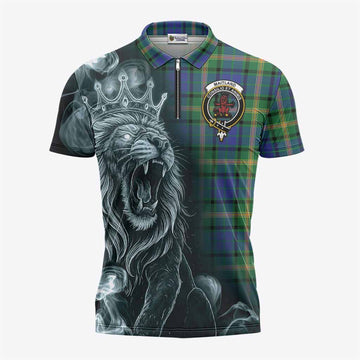 Maitland Tartan Zipper Polo Shirt Roaring Lion Heritage