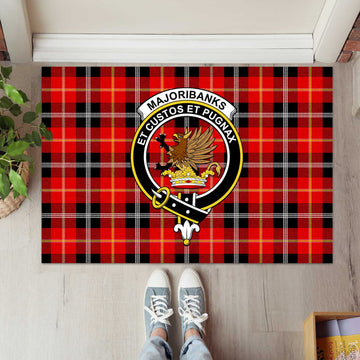 Majoribanks Tartan Rubber Doormat with Family Crest L 60*90cm - Tartan Vibes Clothing