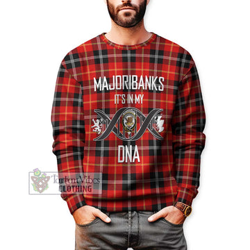 Majoribanks Tartan Sweatshirt with Family Crest DNA In Me Style Unisex - Tartan Vibes Clothing
