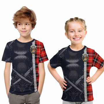Majoribanks Tartan Kid T-Shirt with Family Crest Cross Sword Thistle Celtic Vibes Youth XL Size14 - Tartan Vibes Clothing