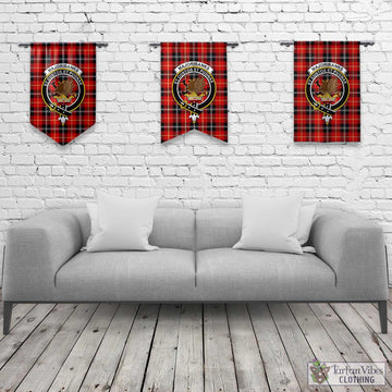 Majoribanks Tartan Gonfalon, Tartan Banner with Family Crest Rectangle - Tartan Vibes Clothing