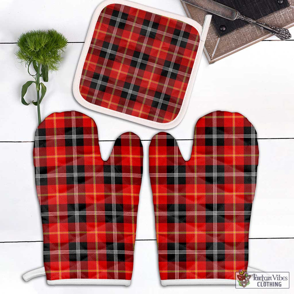 Majoribanks Tartan Combo Oven Mitt & Pot-Holder Combo 2 Oven Mitt & 1 Pot-Holder Black - Tartan Vibes Clothing
