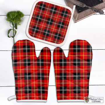 Majoribanks Tartan Combo Oven Mitt & Pot-Holder Combo 2 Oven Mitt & 1 Pot-Holder Black - Tartan Vibes Clothing