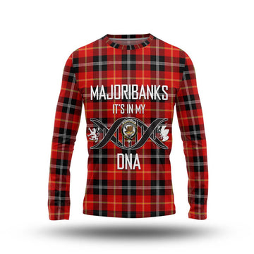 Majoribanks Tartan Long Sleeve T-Shirt with Family Crest DNA In Me Style Unisex - Tartan Vibes Clothing