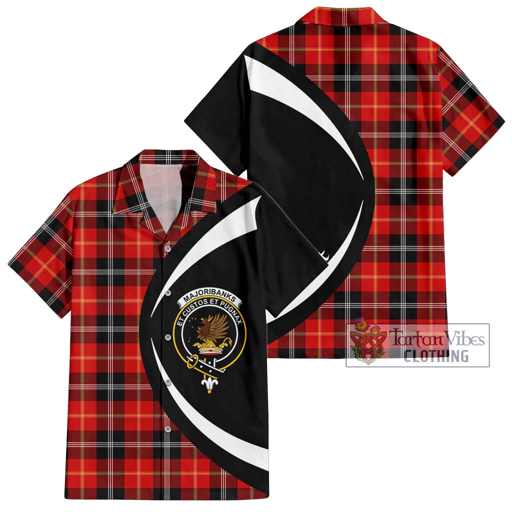 Majoribanks Tartan Hawaiian Shirt with Family Crest Circle Style Kid - Tartan Vibes Clothing