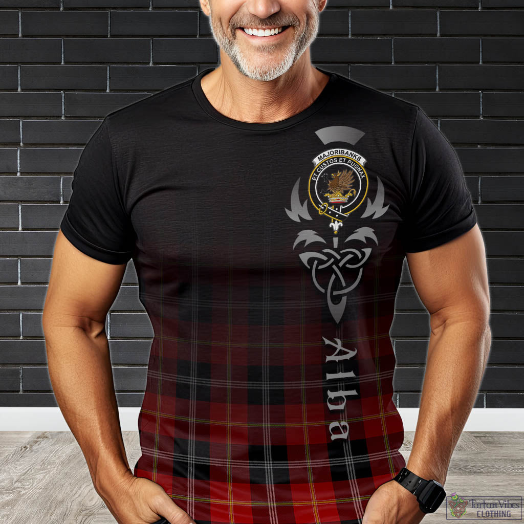 Majoribanks Tartan T-Shirt Featuring Alba Gu Brath Family Crest Celtic Inspired Kid's Shirt - Tartan Vibes Clothing