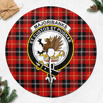 Majoribanks Tartan Christmas Tree Skirt with Family Crest 47*47 inch - Tartan Vibes Clothing
