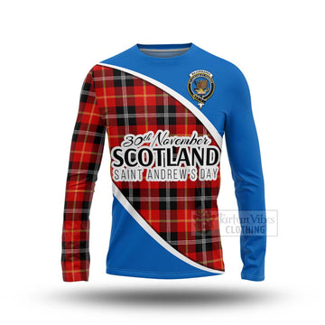 Majoribanks Family Crest Tartan Long Sleeve T-Shirt Celebrate Saint Andrew's Day in Style Unisex - Tartan Vibes Clothing