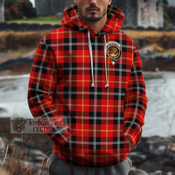 Majoribanks Tartan Cotton Hoodie with Family Crest Zip Hoodie - Tartan Vibes Clothing