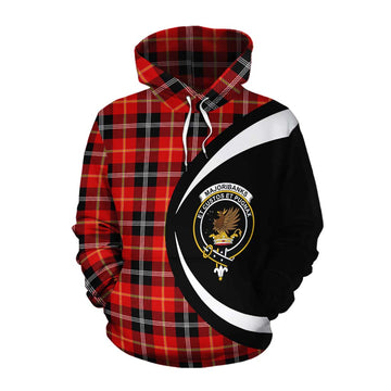 Majoribanks Tartan Cotton Hoodie with Family Crest Circle Style Pullover Hoodie XS - Tartan Vibes Clothing