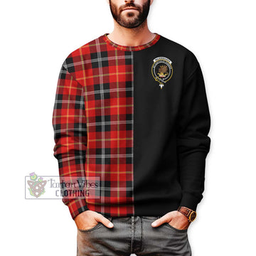 Majoribanks Tartan Sweatshirt with Family Crest and Half Of Me Style Unisex - Tartan Vibes Clothing