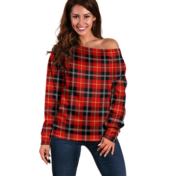 Majoribanks Tartan Off Shoulder Women Sweater Women - Tartan Vibes Clothing