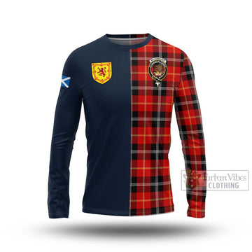 Majoribanks Tartan Long Sleeve T-Shirt Alba with Scottish Lion Royal Arm Half Style Unisex - Tartan Vibes Clothing