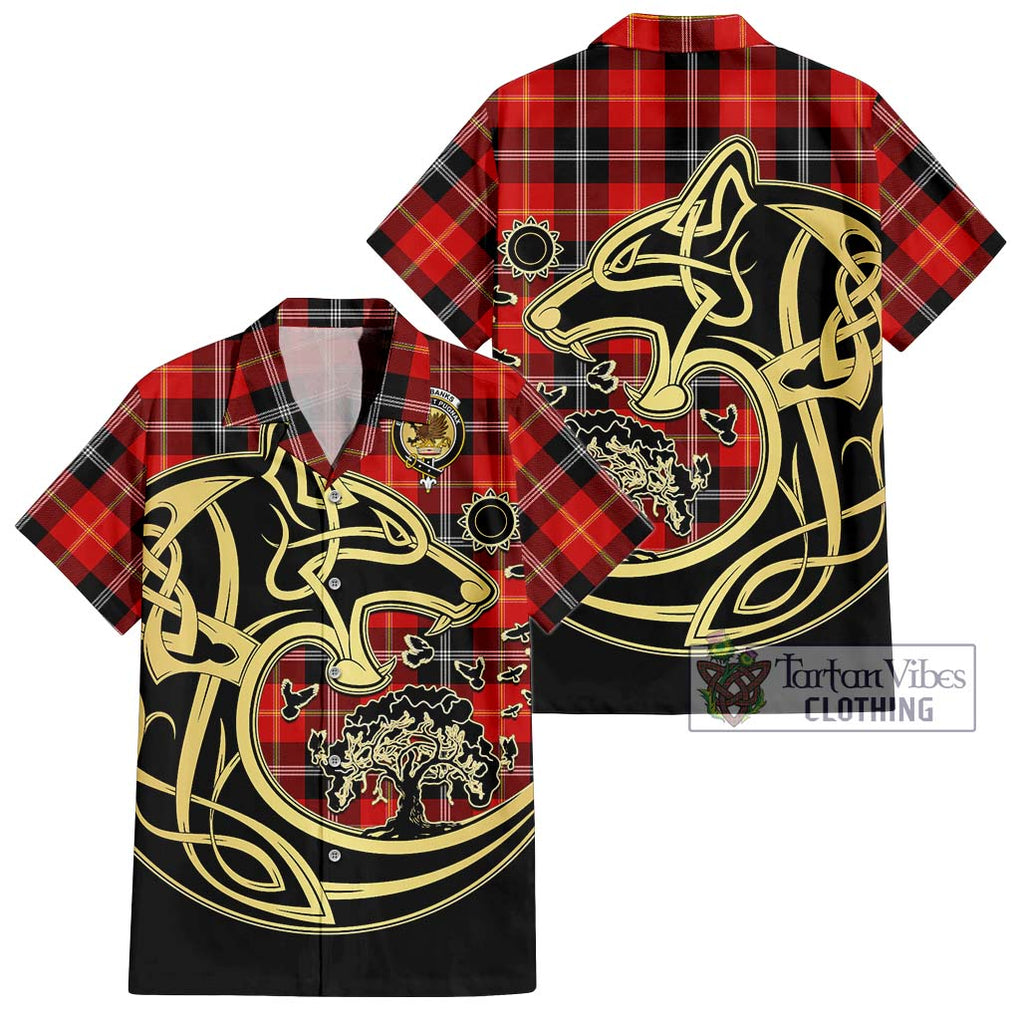 Majoribanks Tartan Hawaiian Shirt with Family Crest Celtic Wolf Style Kid - Tartan Vibes Clothing